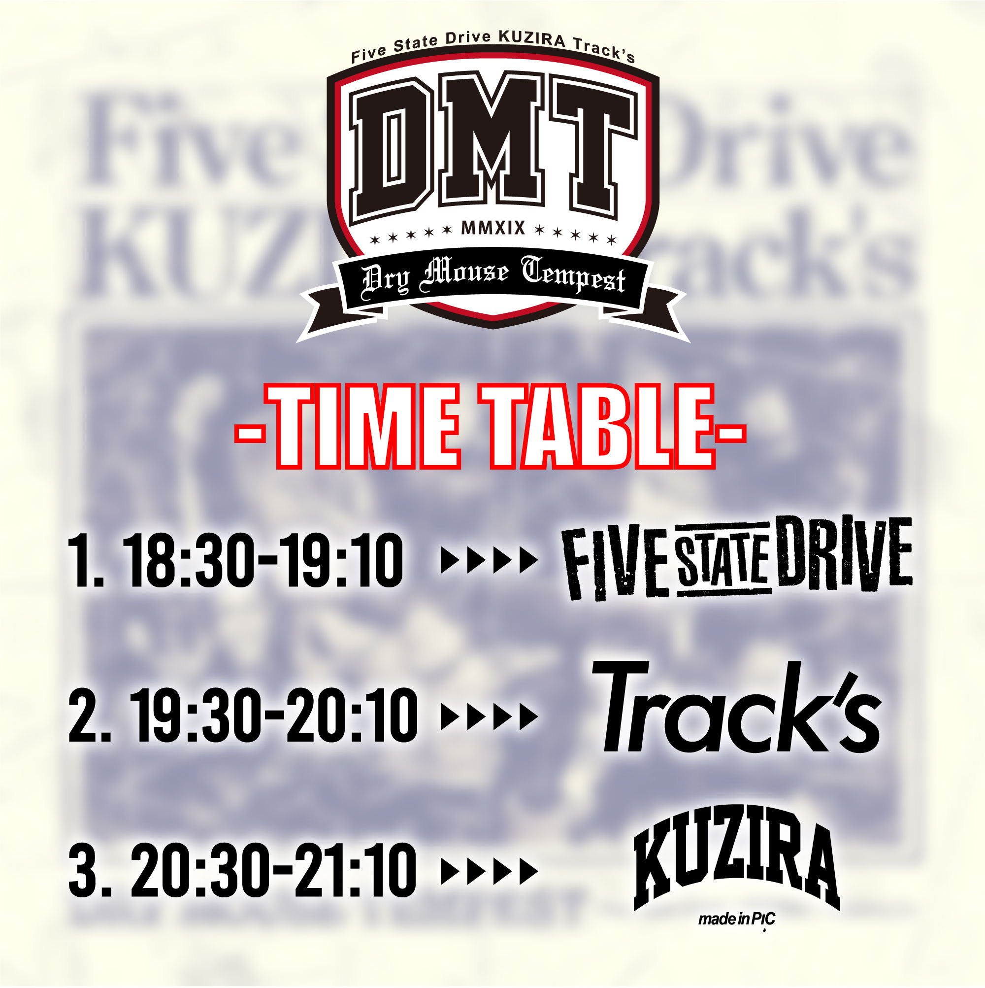 Five State Drive ×KUZIRA × Track’s presents “Dry Mouse Tempest”